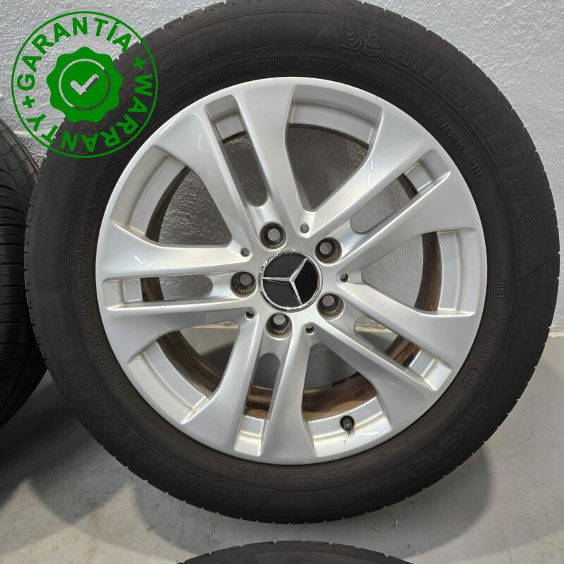 Juego De 4 Llantas 16" Con Neumaticos Mercedes-Benz C200 A2044017202 - Imagen 6