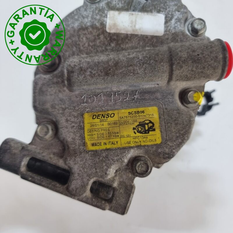 Compresor Fiat Panda 0.9 517473180  (99070 Kms) - Imagen 4