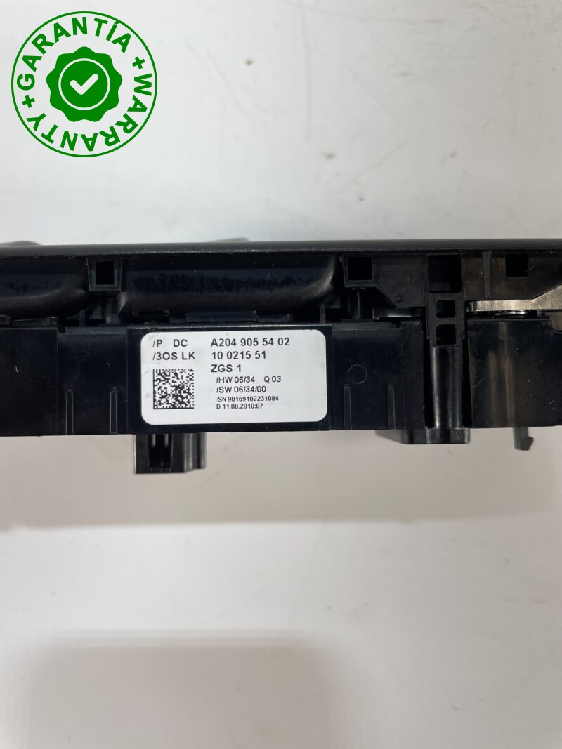 CONMUTADOR ELEVALUNAS DELANTERO IZQUIERDO MERCEDES-BENZ A2049053905 - Imagen 3