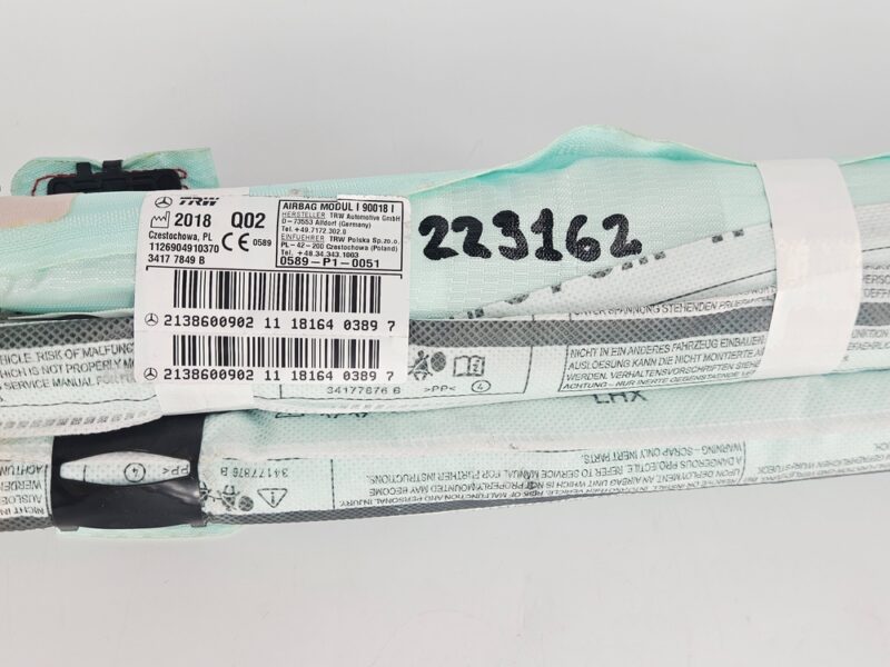 Airbag ventana izquierda Mercedes-Benz Clase E A2138600902 - #223162 - Foto 4