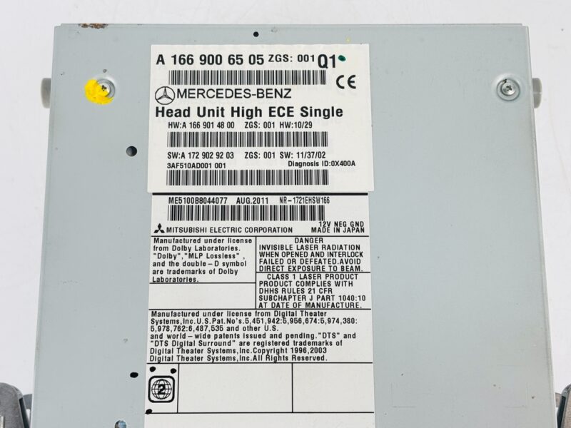 Radio Mercedes-Benz ML A1669006505 - #412559 - Foto 5