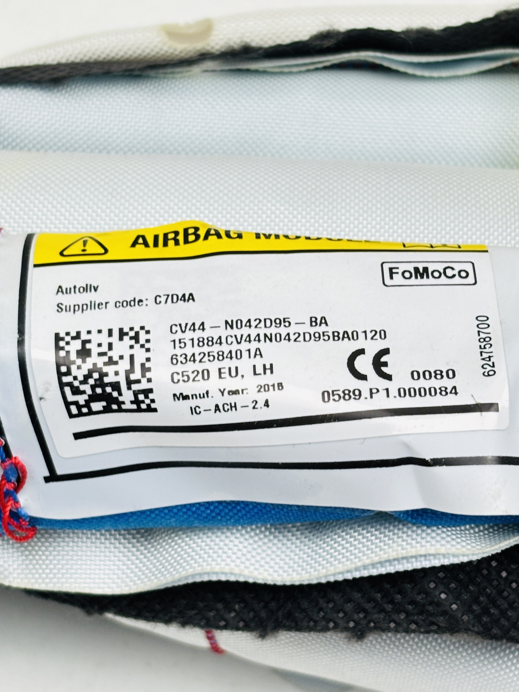 airbag cortina izquierdo ford kuga cv44n042d95ba 6 | CV44N042D95BA Airbag cortina izquierdo Ford Kuga 2013-2016 6 CV44N042D95BA Airbag cortina izquierdo Ford Kuga 2013-2016 - Imagen 6