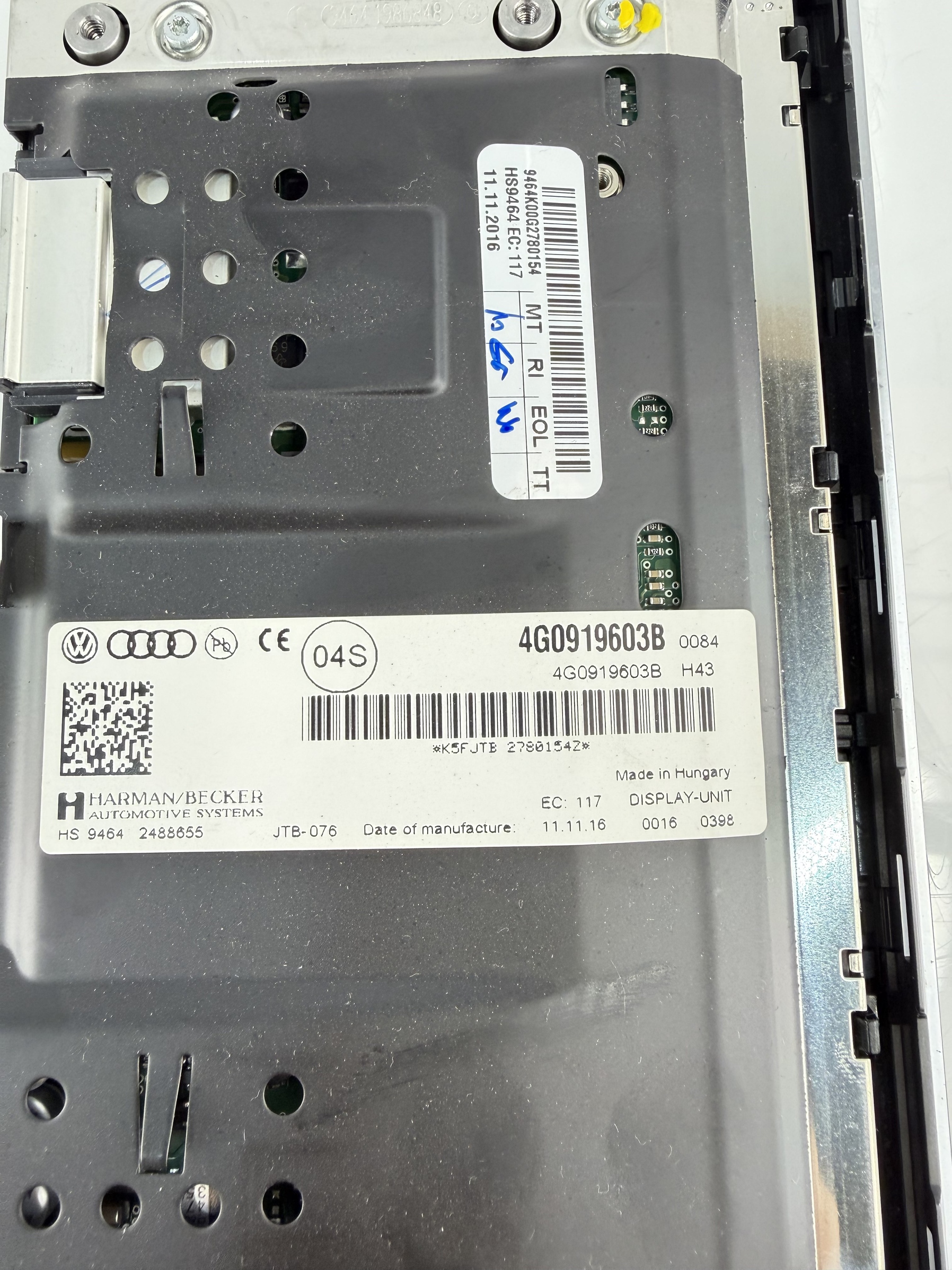 4G0919603B Pantalla multifunción Audi A6 2014-2018 - Foto 7 4G0919603B Pantalla multifunción Audi A6 2014-2018 - Imagen 7