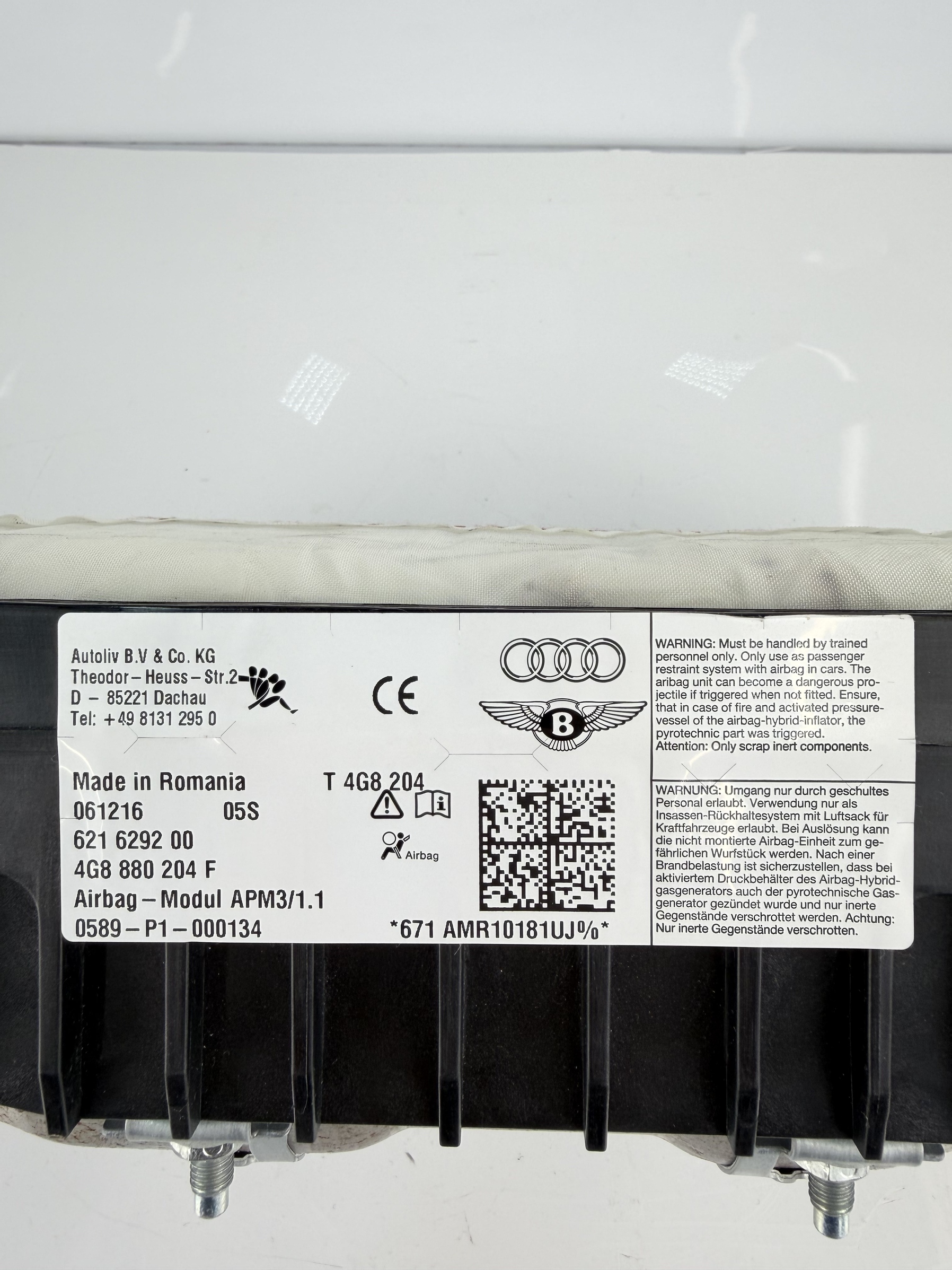 4G8880204F Airbag acompañante Audi A6 2014-2018 - Foto 7 4G8880204F Airbag acompañante Audi A6 2014-2018 - Imagen 7