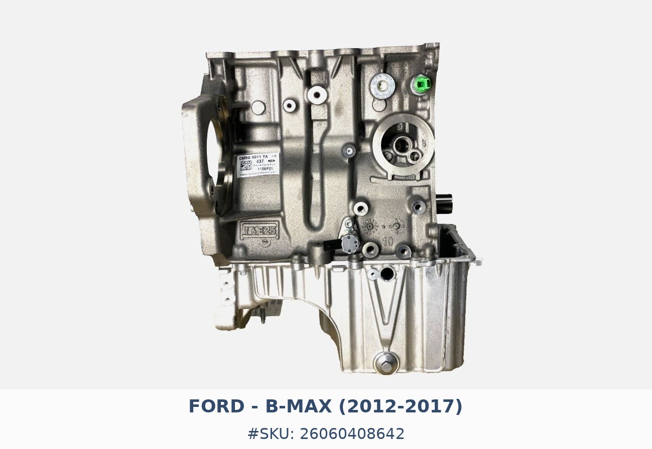 Bloque motor Ford B-Max 1.0 Nuevo con 0 kilómetros - Foto 1 Bloque motor Ford B-Max 1.0 Nuevo con 0 kilómetros
