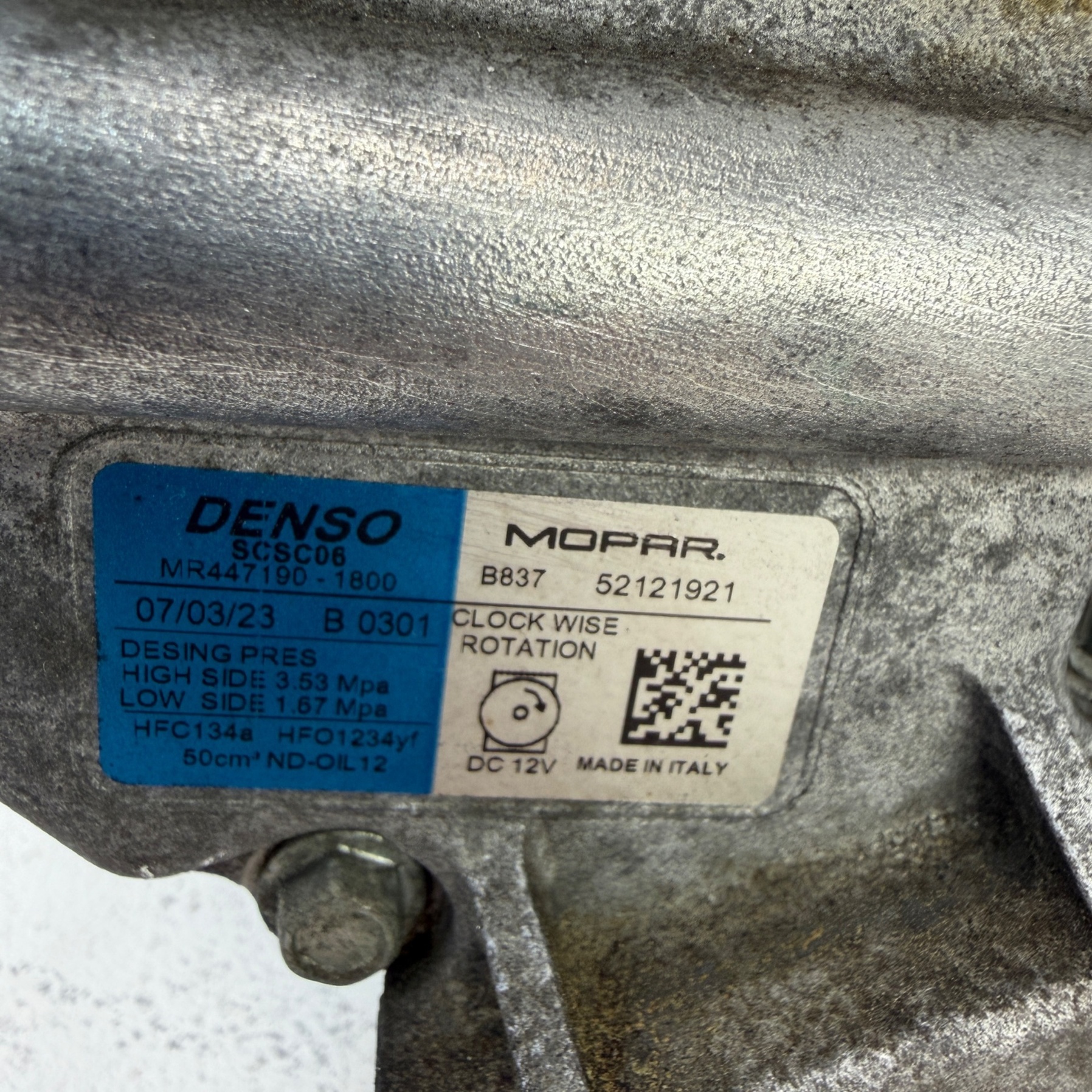 Compresor aire acondicionado Fiat 500 1.0 52121921 - Foto 9 Compresor aire acondicionado Fiat 500 1.0 52121921 - Imagen 9