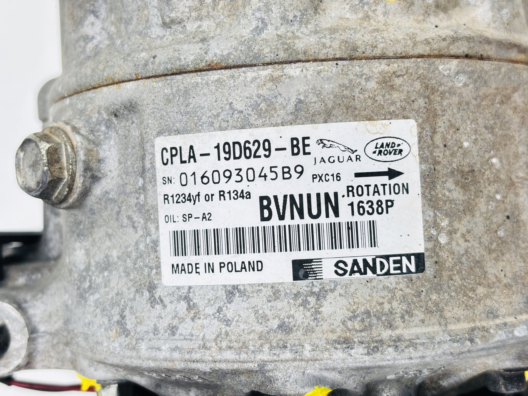 Compresor aire acondicionado Land Rover Range Rover 4.4 SDV8 4x4 CPLA19D629BE - Foto 11 Compresor aire acondicionado Land Rover Range Rover 4.4 SDV8 4x4 CPLA19D629BE - Imagen 11