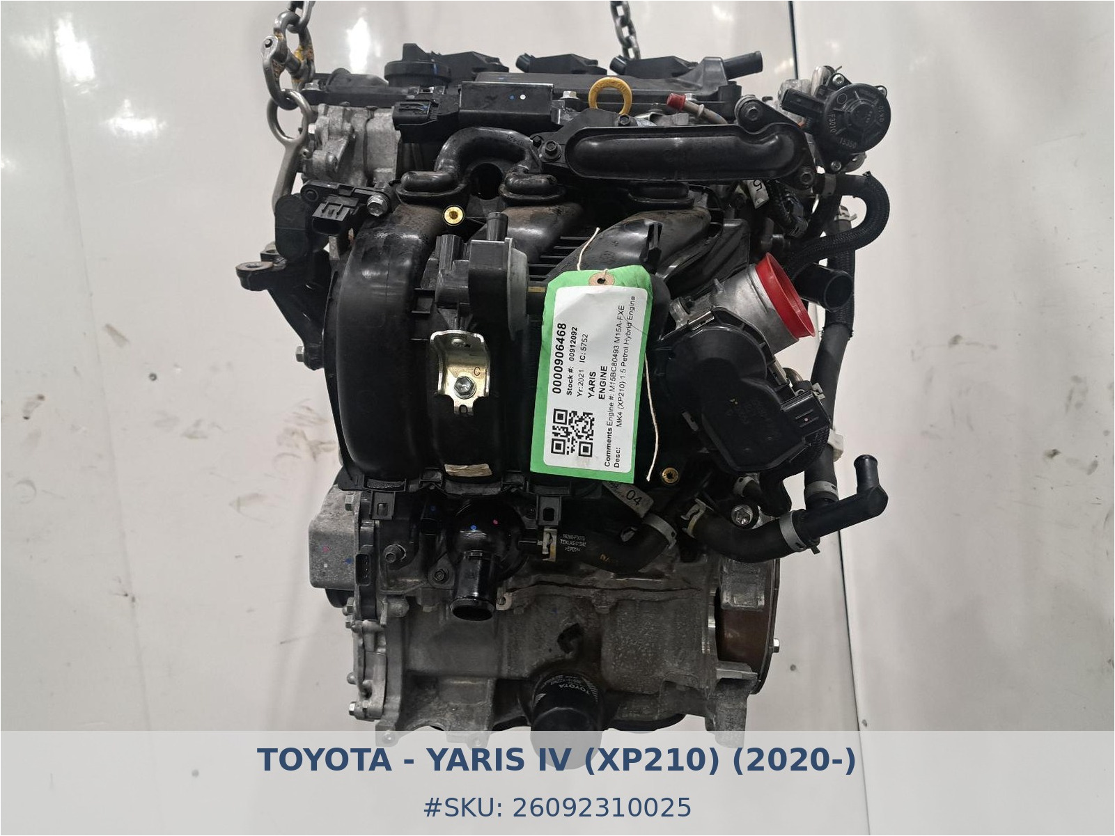 Motor Toyota Yaris 1.5 Hybrid M15A-FXE - Foto 1 26092310025 motor toyota yaris 1 5 hybrid m15a fxe #1 - SKU: 26092310025