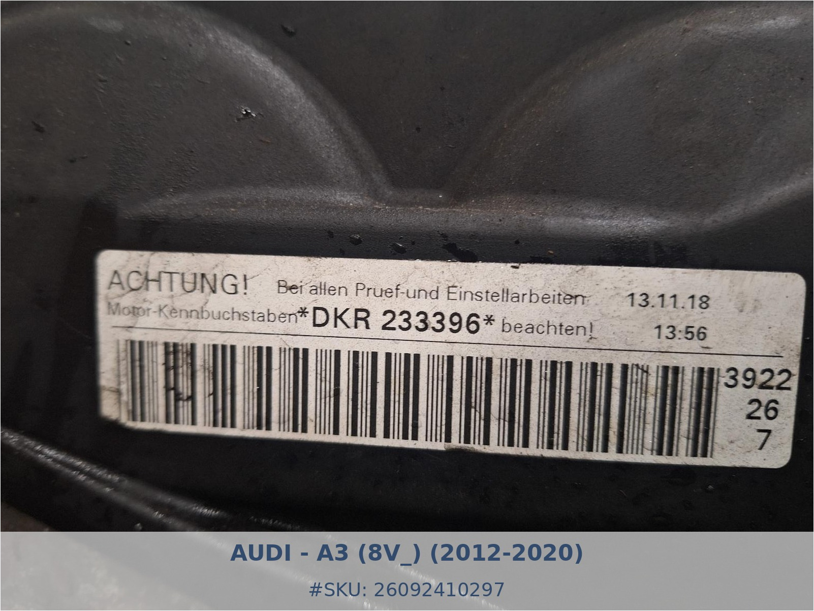 Motor Audi A3 1.0 TFSI DKRF - Foto 7 26092410297 motor audi a3 1 0 tfsi dkrf #7 - SKU: 26092410297