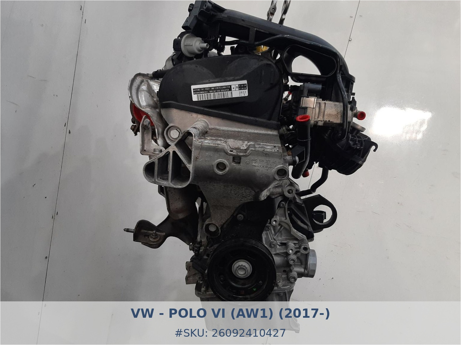 Motor Vw Polo 1.0 TSI DKRF - Foto 2 26092410427 motor vw polo 1 0 tsi dkrf #2 - SKU: 26092410427
