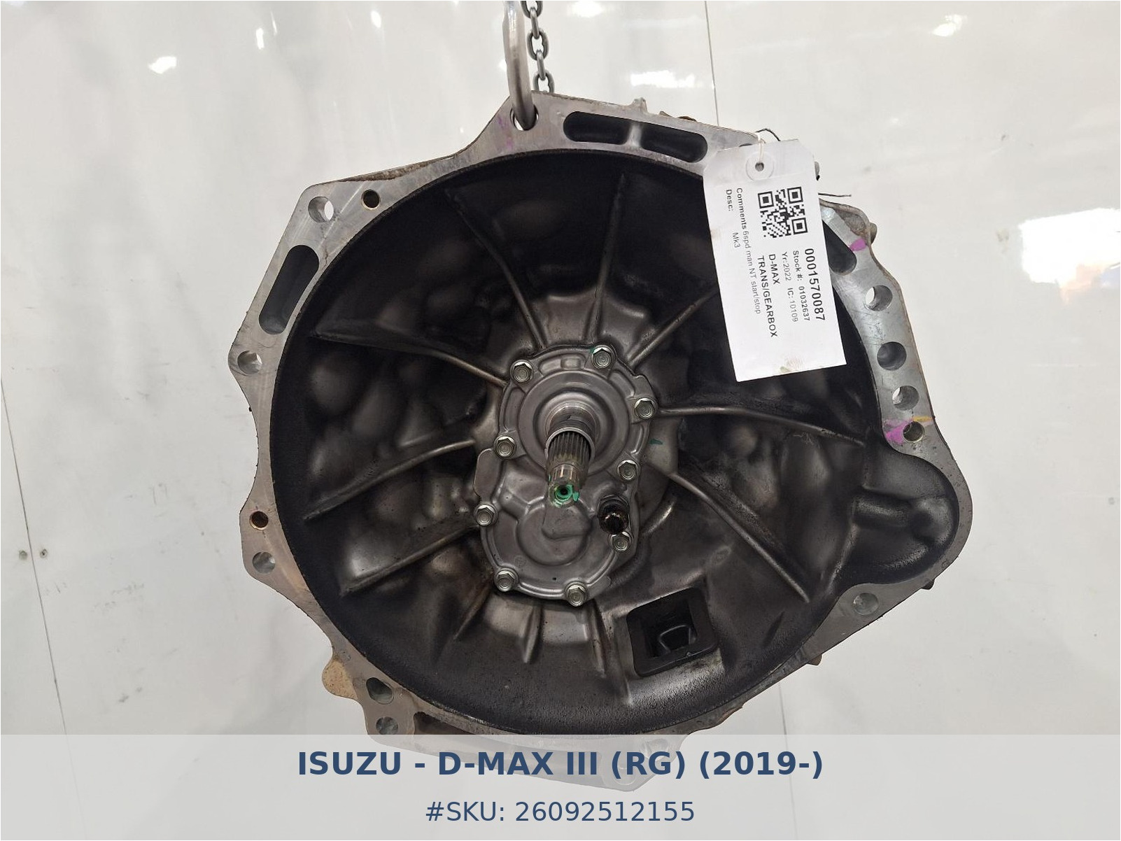 Caja de cambios manual Isuzu D-Max 1.9 DDi - Foto 3 26092512155 caja de cambios manual isuzu d max 1 9 ddi #3 - SKU: 26092512155